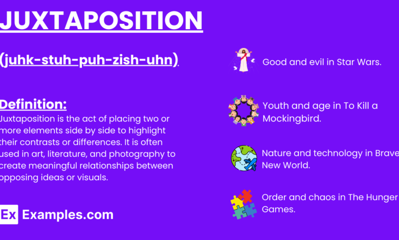 juxtaposition examples